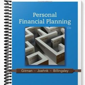 Test Bank for Personal Financial Planning 13th Edition by Gitman
