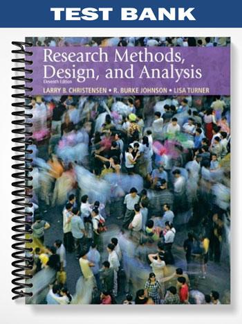 Test Bank for Research Methods Design and Analysis 11th Edition by ...